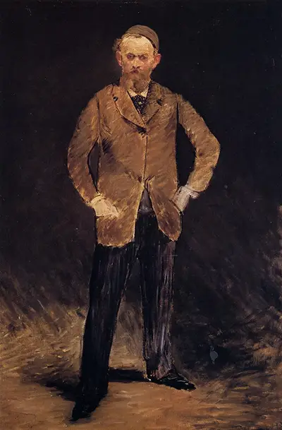 Self Portrait with Skull Cap Edouard Manet